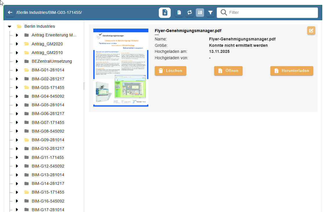 Darstellung Datei Vorschau
