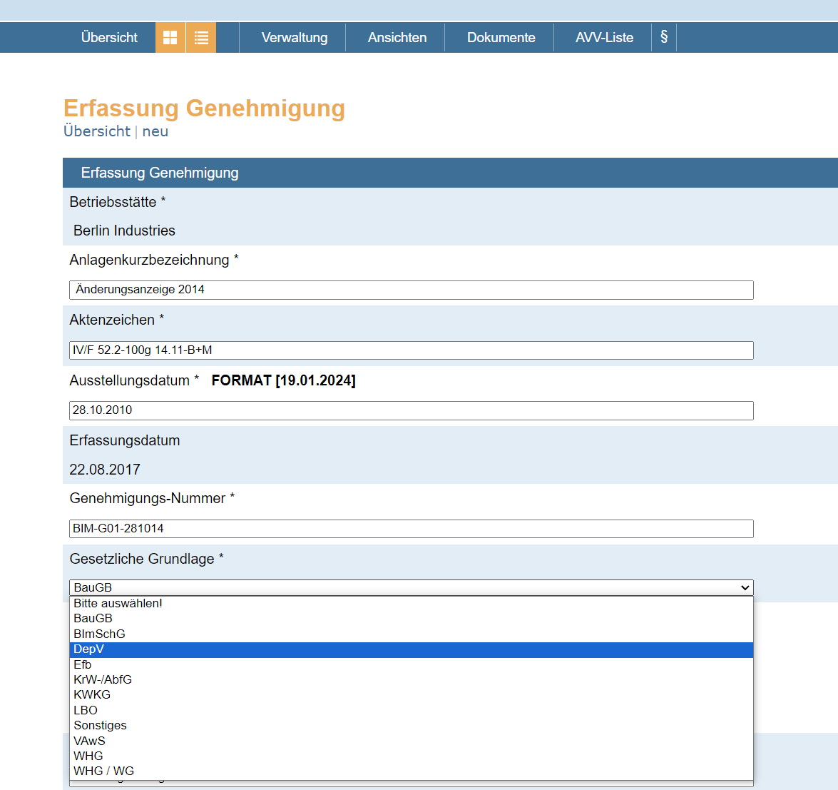 Gesetzestexte hinzufügen
